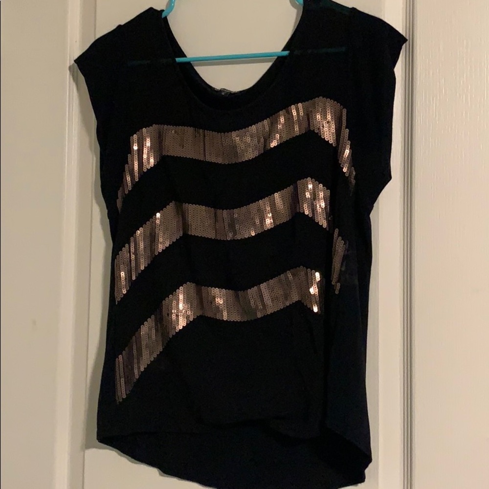 Black and gold shirt